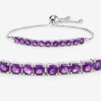 Amethyst Bracelet 6.04 Carats Sterling Silver