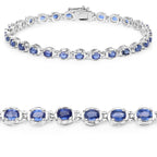 Kyanite Tennis Bracelet 7 Carats Sterling Silver