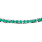 Emerald Bracelet 7.46 Carats Sterling Silver
