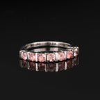 Natural Pink Tourmaline Ring 1.26 Carats Sterling Silver