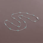 Emerald Necklace 1.78 Carats Sterling Silver