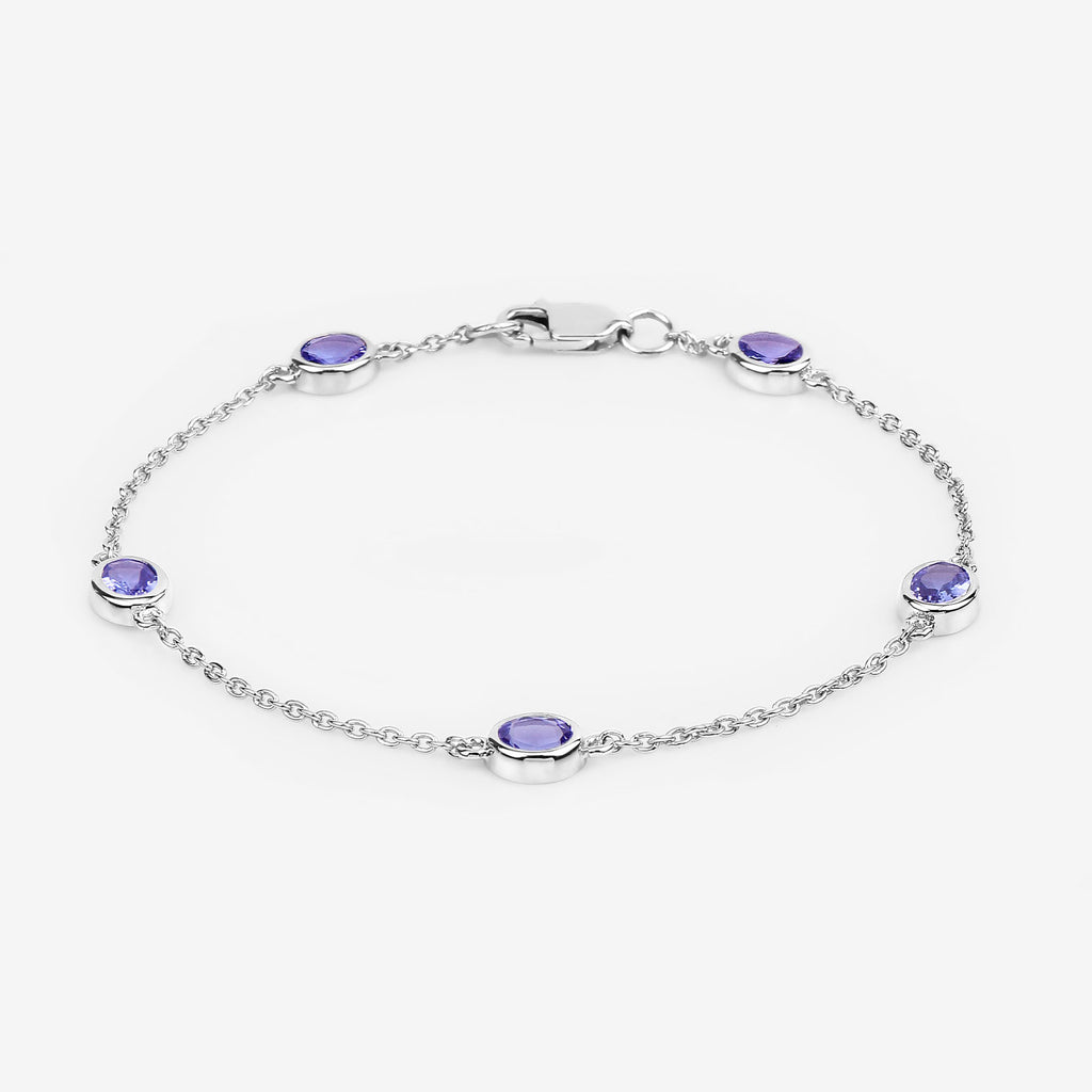 Tanzanite Bracelet 1.64 Carats Sterling Silver