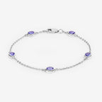Tanzanite Bracelet 1.64 Carats Sterling Silver