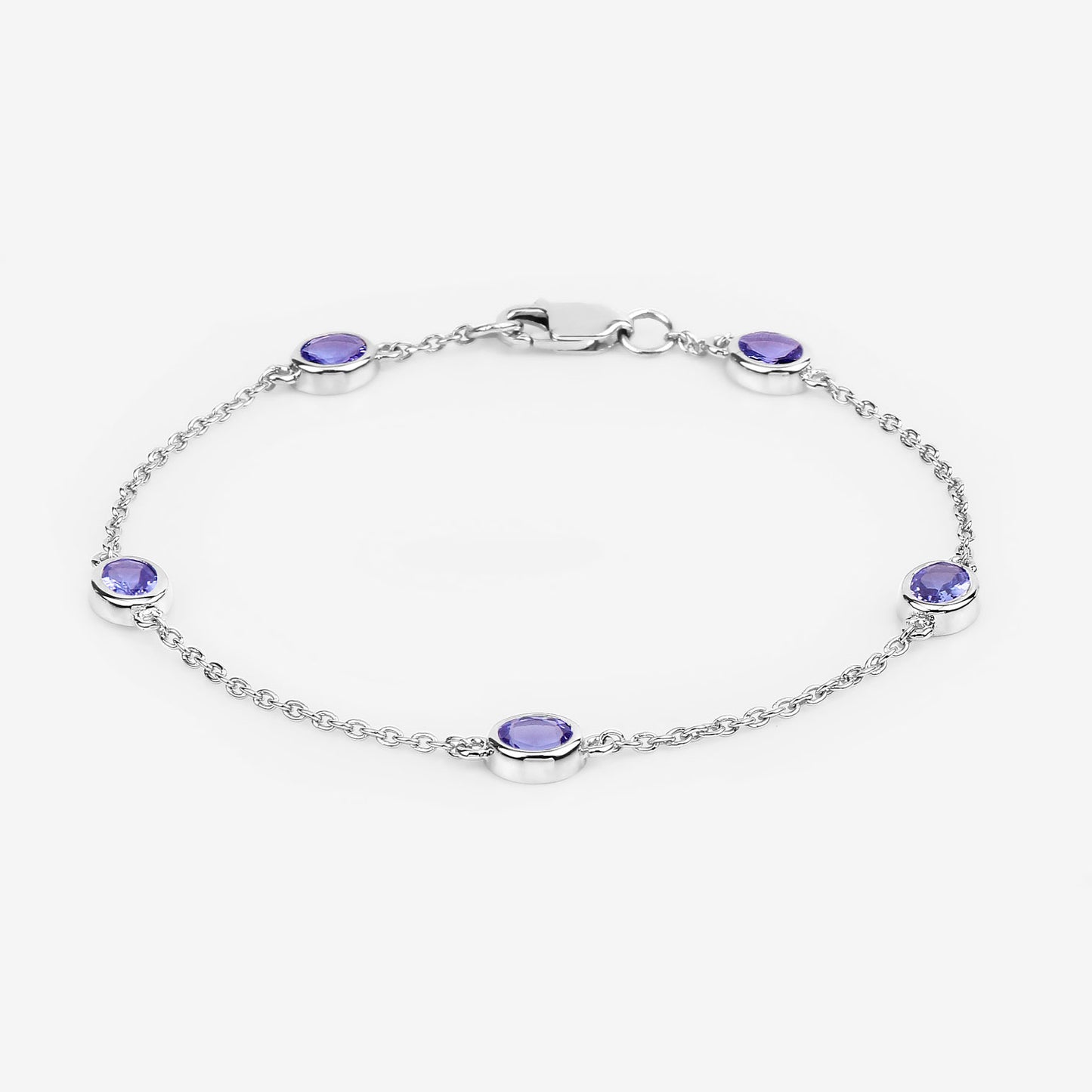 Tanzanite Bracelet 1.64 Carats Sterling Silver