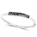 Black Diamond Bracelet 3.52 Carats Sterling Silver