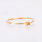 Natural Ethiopian Opal Ring 0.03 Carats 9K Yellow Gold