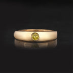 Yellow Diamond Ring 0.2 Carats 9K Yellow Gold
