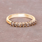 Champagne Diamond Ring 0.48 Carats 14K Yellow Gold