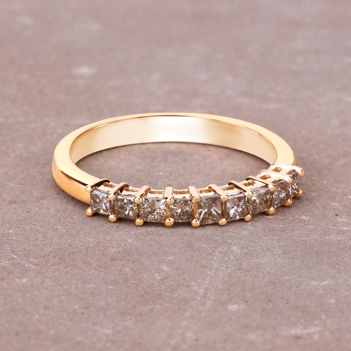 Champagne Diamond Ring 0.48 Carats 14K Yellow Gold