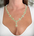 Peridot Necklace 43 Carats Sterling Silver