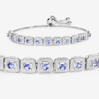 Tanzanite Bracelet 1.08 Carats Sterling Silver
