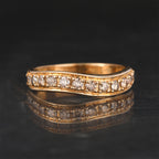 Champagne Diamond Ring 0.53 Carats 9K Yellow Gold