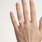 Morganite Ring With Diamonds 1.94 Carats 14K Rose Gold