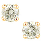 Diamond Stud Earrings 0.84 Carats 14K Yellow Gold