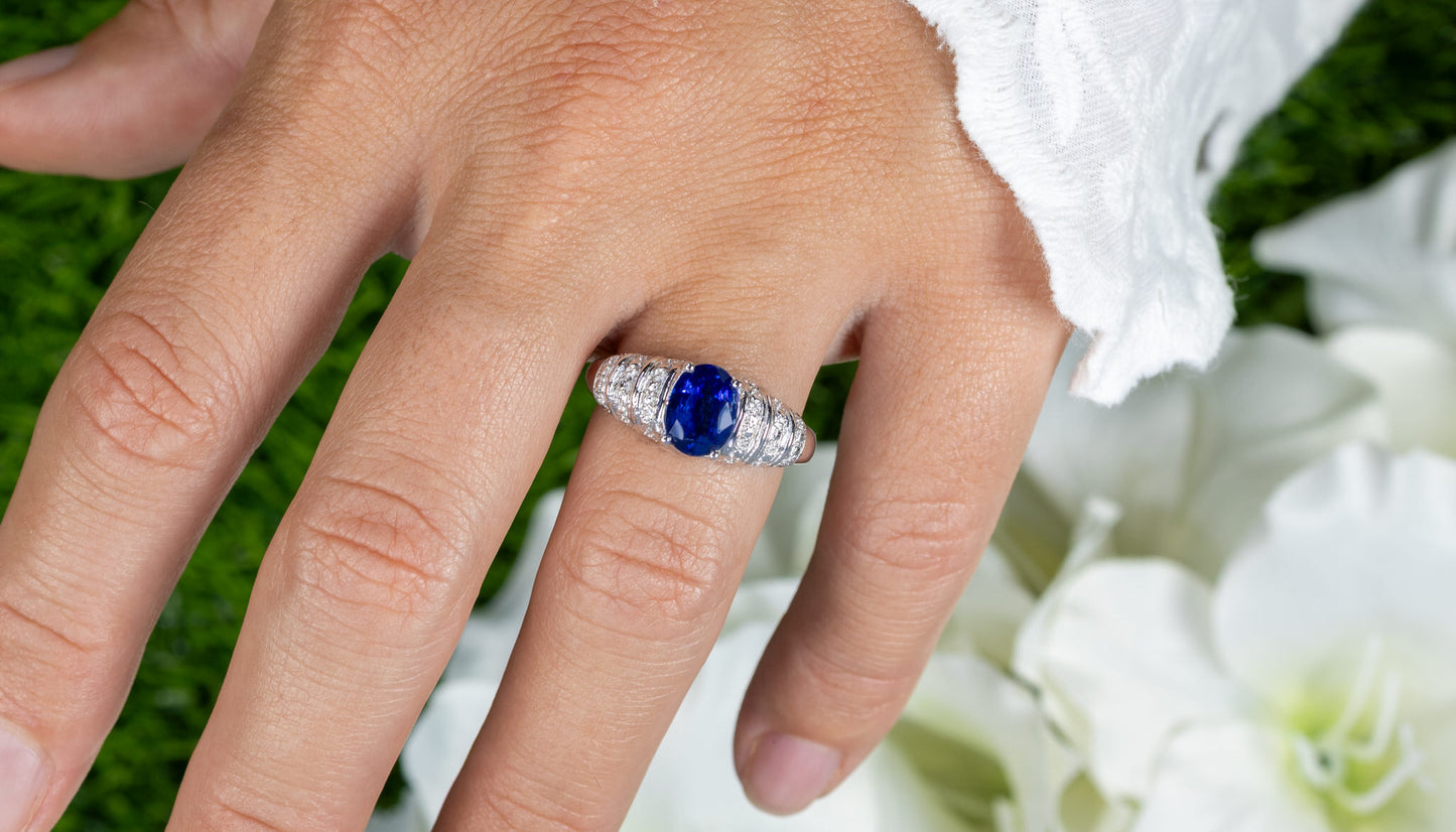 Kyanite Ring 1.39 Carats Sterling Silver