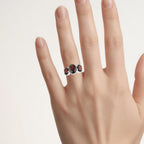 Garnet Ring 3.66 Carats Sterling Silver