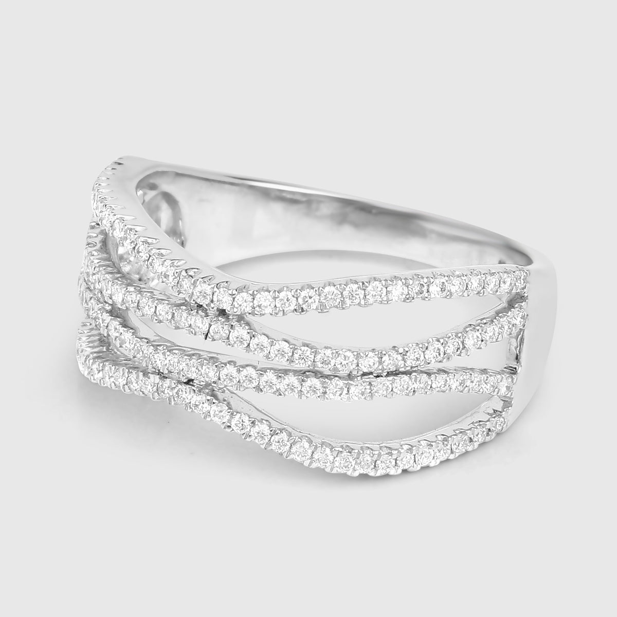 Diamond Ring 0.44 Carats 14K White Gold