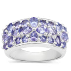 Tanzanite Ring 2.48 Carats Sterling Silver