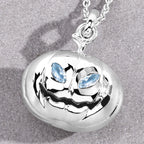 Blue Topaz Jack-o'-Lantern Pendant 0.16 Carats Sterling Silver