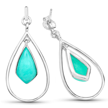 Crysopharse Earrings 8.78 Carats Sterling Silver