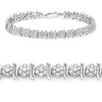 Diamond Tennis Bracelet 1.78 Carats Sterling Silver