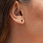 Garnet Bat Stud Earrings image 2