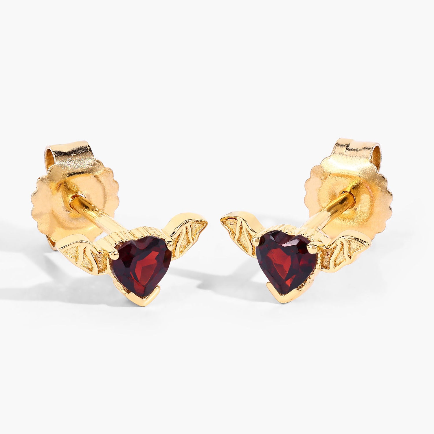Garnet Bat Stud Earrings image 4
