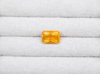 Natural Mexican Fire Opal 5.45 Carat Emerald Cut Loose Gemstone Play-of-Color