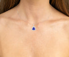 Tanzanite Pendant Necklace Diamonds 3.92 Carats 14K White Gold