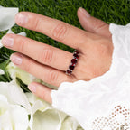 Garnet Ring 3.98 Carats Sterling Silver