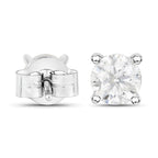 Diamond Stud Earrings 1 Carats 14K White Gold