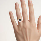 Green Tourmaline Ring With Diamonds 2.6 Carats 14K Yellow Gold