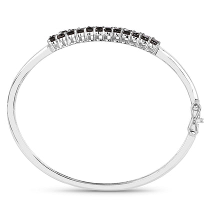 Black Diamond Bracelet 3.52 Carats Sterling Silver