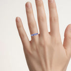 Tanzanite Ring With Diamonds 0.72 Carats 14K Yellow Gold