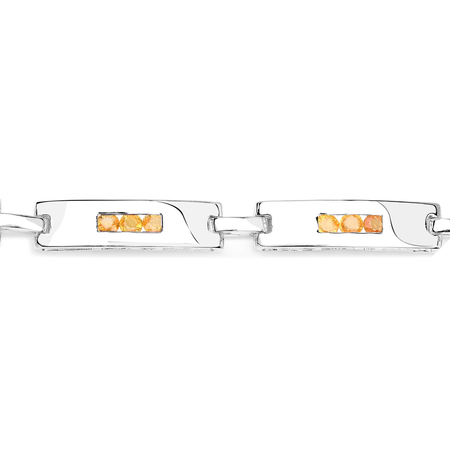 Yellow Sapphire Tennis Bracelet 2.5 Carats Sterling Silver