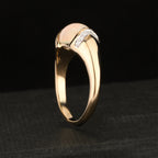Natural Ethiopian Opal Ring With Diamonds 2.51 Carats 9K Yellow Gold