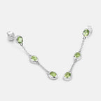 Peridot Earrings 2.08 Carats Sterling Silver