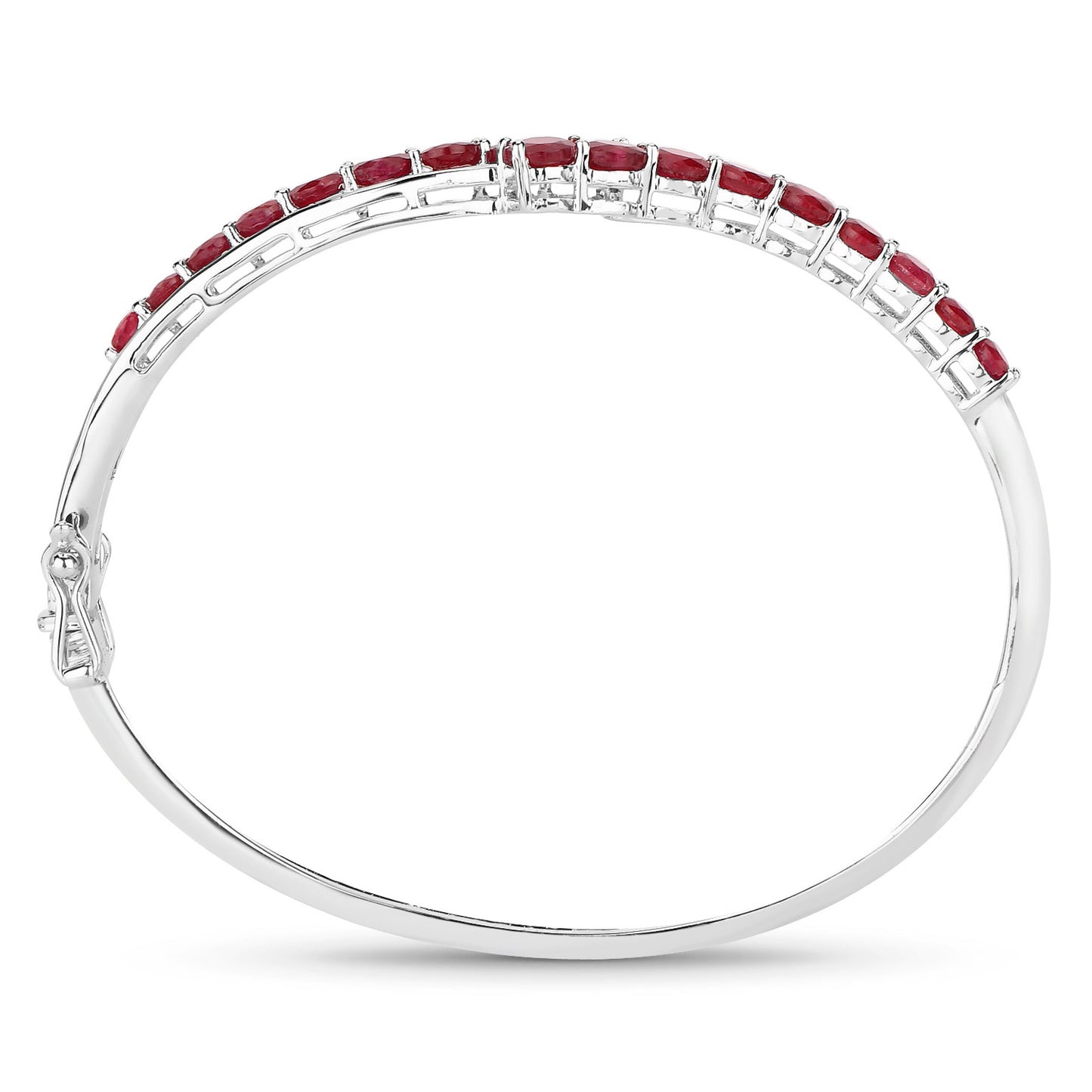 Ruby Bracelet 9.02 Carats Sterling Silver