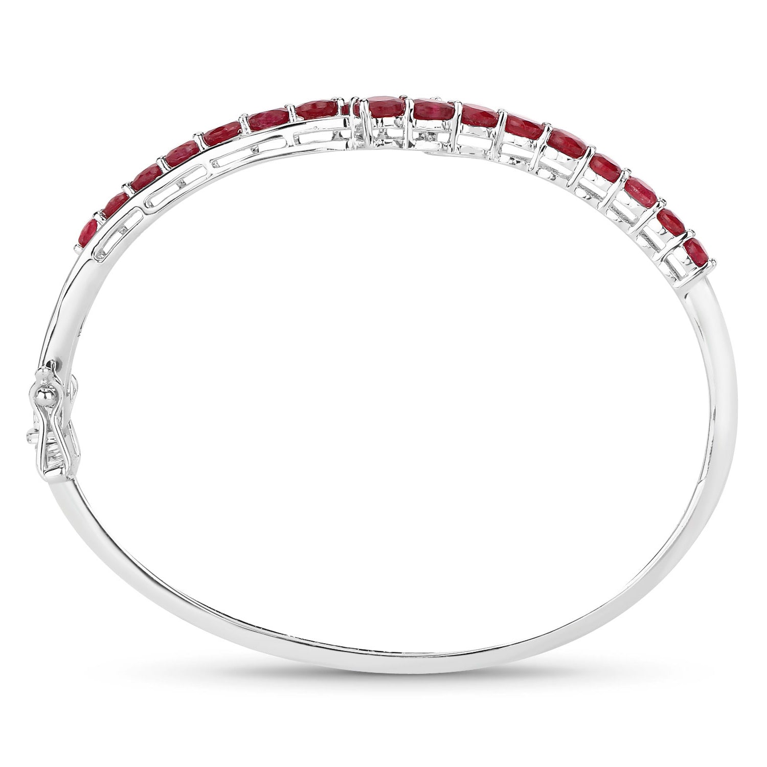 Ruby Bracelet 9.02 Carats Sterling Silver