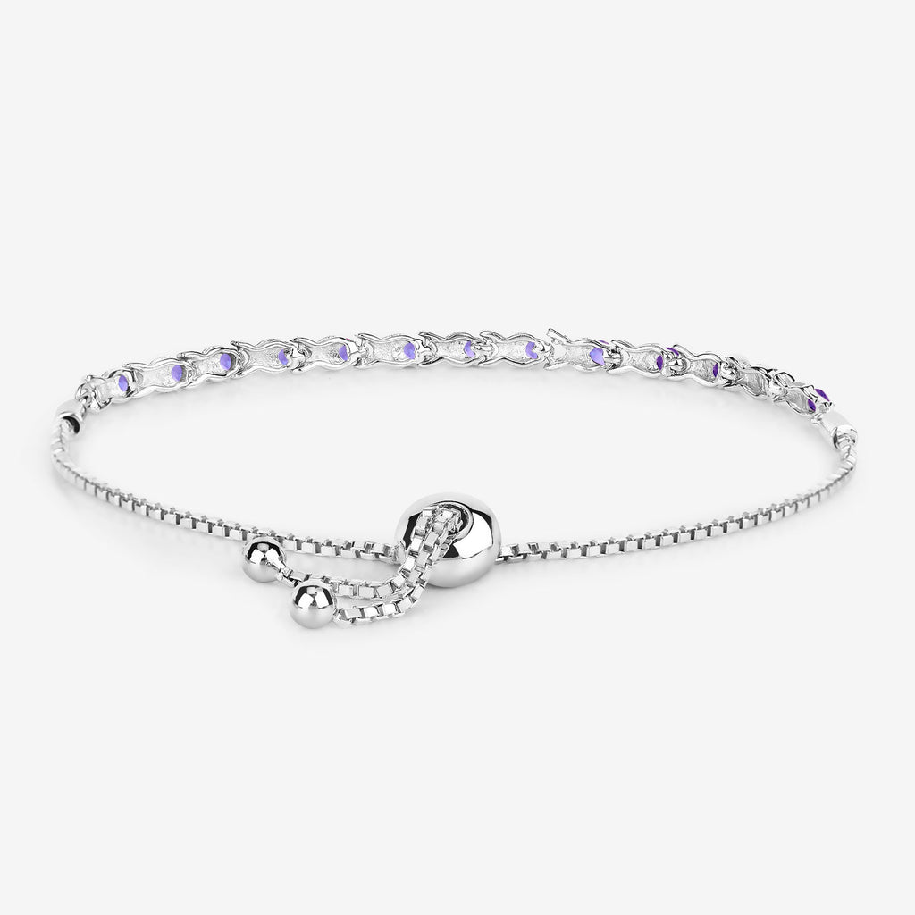 Tanzanite Bracelet 0.9 Carats Sterling Silver