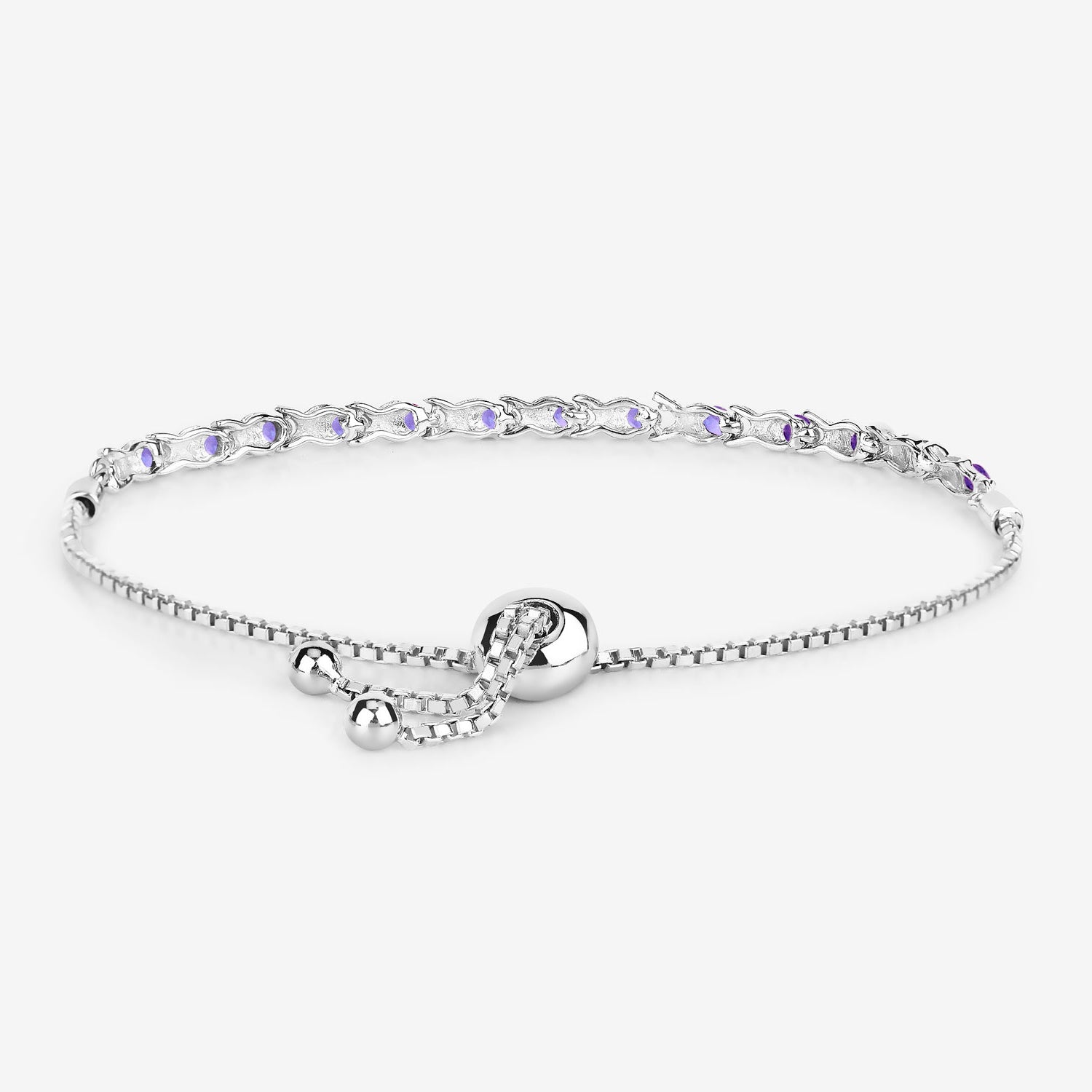 Tanzanite Bracelet 0.9 Carats Sterling Silver