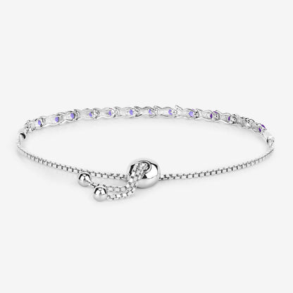 Tanzanite Bracelet 0.9 Carats Sterling Silver
