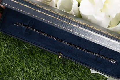 Black Diamond Tennis Bracelet 3.15 Carats Sterling Silver