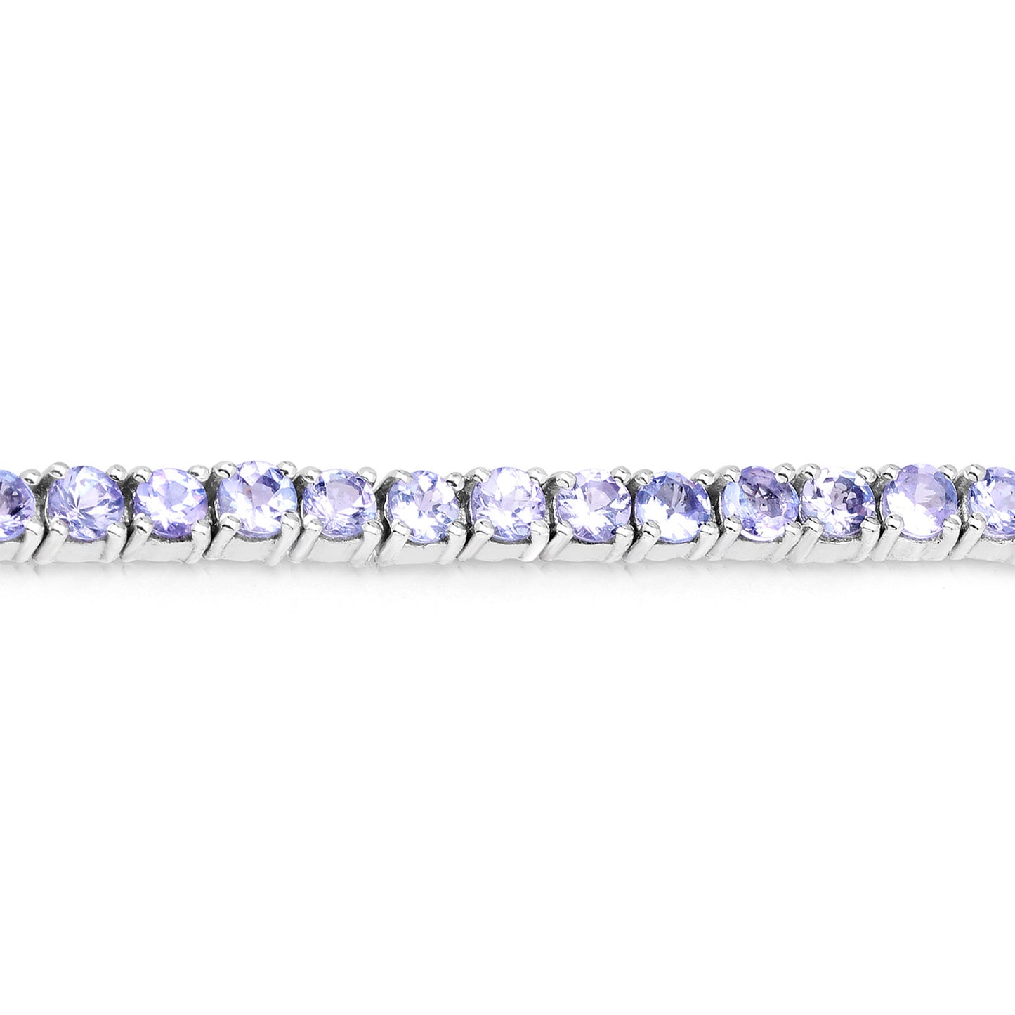 Tanzanite Tennis Bracelet 5.2 Carats Sterling Silver