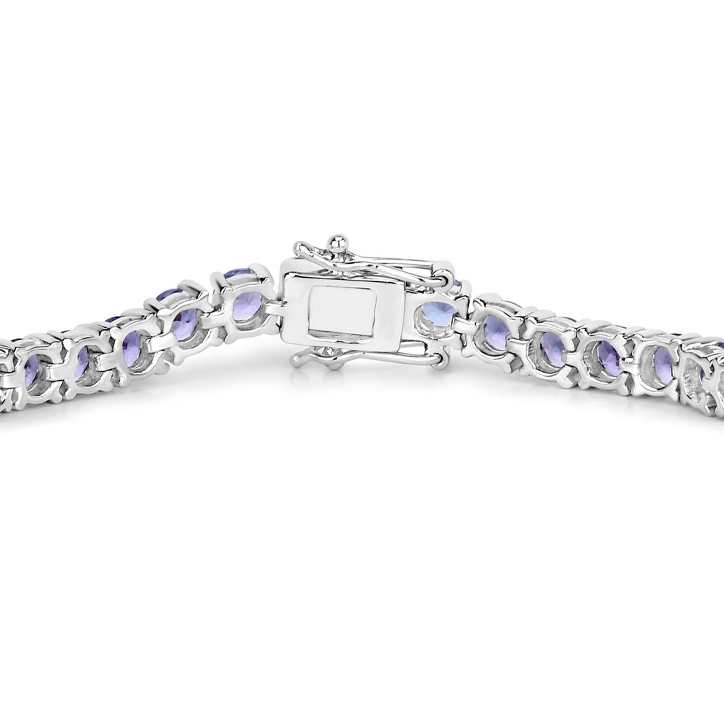 Tanzanite Tennis Bracelet 9.4 Carats Sterling Silver