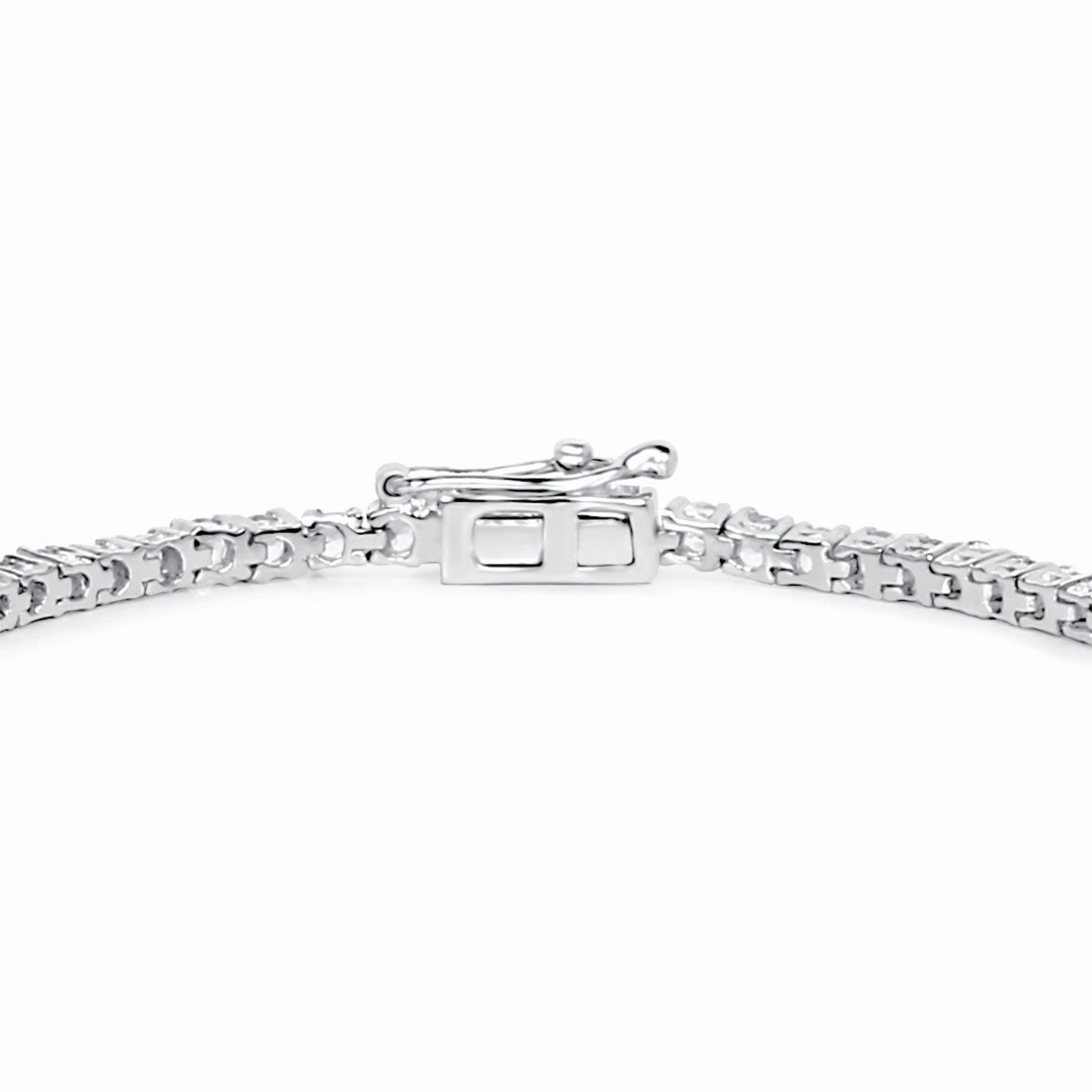 White Topaz Tennis Bracelet 4.95 Carats Sterling Silver