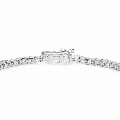 White Topaz Tennis Bracelet 4.95 Carats Sterling Silver