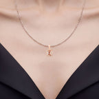Morganite Pendant With Diamonds 1.94 Carats 14K Rose Gold