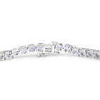Tanzanite Tennis Bracelet 12.2 Carats Sterling Silver