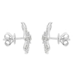 Diamond Stud Earrings 0.62 Carats 14K White Gold